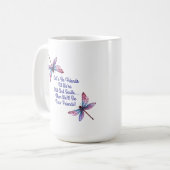 Libellen-Geschenk Lass uns Freunde sein Alte senil Kaffeetasse (Vorderseite Links)