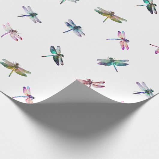 Libellen Geschenkpapier (Ecke)