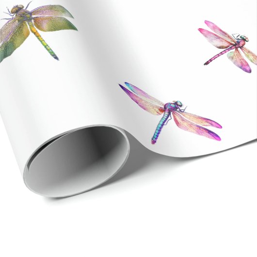 Libellen Geschenkpapier (Rolleneckpunkt)