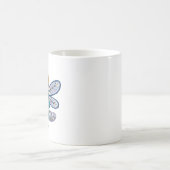 Libellen gestrickte Mütze Klassischer Becher Kaffeetasse (Mittel)