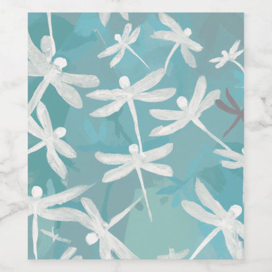 Libellen-Getränkesiegel Weinetikett (Einzelnes Label)