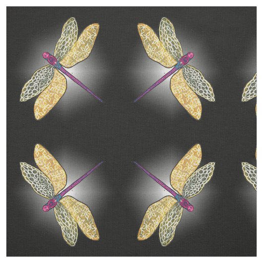 Libellen-Gewebe Stoff (Muster)