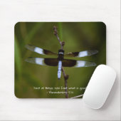 Libellen-Glaubens-Bibelvers-Mauspad Mousepad (Mit Mouse)