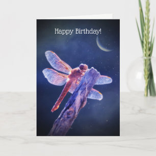 Libellen-Glückwunschkarte zum Geburtstag Karte
