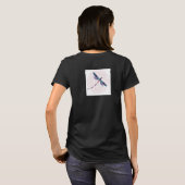 Libellen Häkeldeckchen T-Shirt (Schwarz voll)