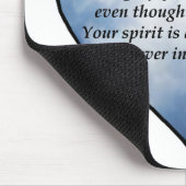 Libellen-Herz-Gedicht Mousepad (Ecke)