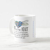 Libellen-Herz-Tasse Kaffeetasse (Vorderseite Links)