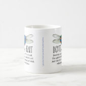 Libellen-Herz-Tasse Kaffeetasse (Mittel)