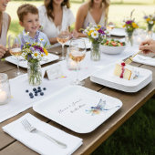Libellen-Hochzeit, individuell Pappteller