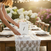 Libellen-Hochzeit, individuelle Tischnummer