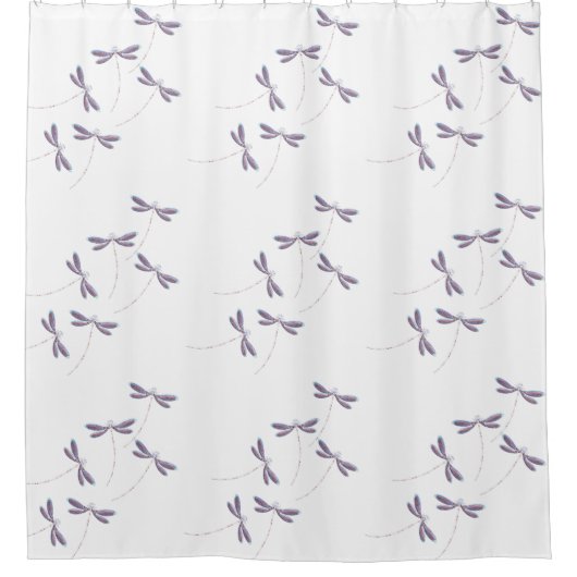 Libellen im Duschvorhang (Vorderseite)