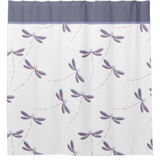 Libellen im Duschvorhang (Vorderseite)