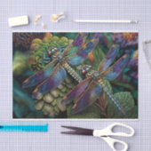 Libellen im farbenfrohen Garten Seidenpapier (Handwerk)