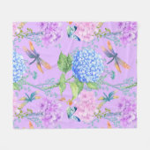 Libellen im Garten Fleecedecke (Vorderseite (Horizontal))