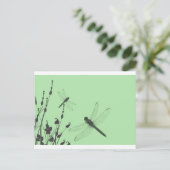 Libellen im Gras Postkarte (Stehend Vorderseite)
