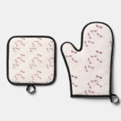 Libellen im Handtuch Ofenhandschuh & Topflappen-Set (Vorderseite)
