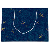 Libellen im Regen große Geschenktasche Große Geschenktüte (Vorderseite)