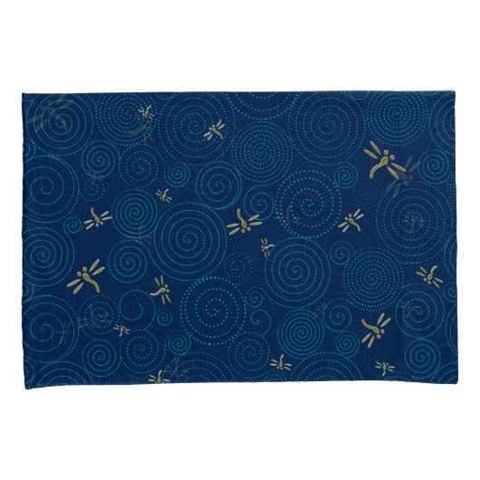 Libellen im Regen Kissenbezug (Vorderseite-Rechts)