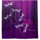 Libellen im Wasser Duschvorhang (Vorderseite)