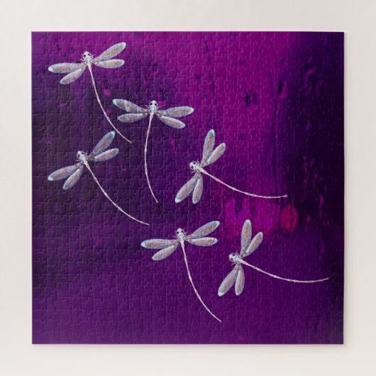 Libellen im Wasser Puzzle (Vertikal)