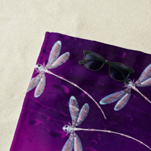 Libellen im Wasser Strandtuch