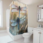 Libellen in den Schilden Duschvorhang (Beispiel)