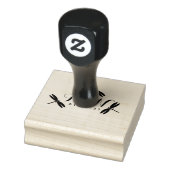 Libellen Initialen Logo Hochzeit Stempel (Stempel)