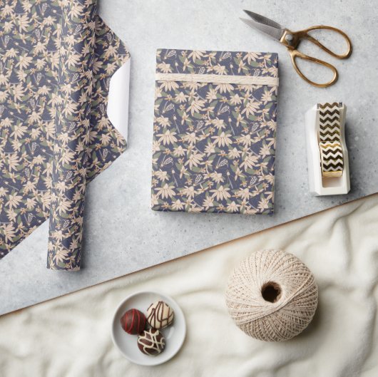 Libellen + Kegelblumen Geschenkpapier (Kunsthandwerk)