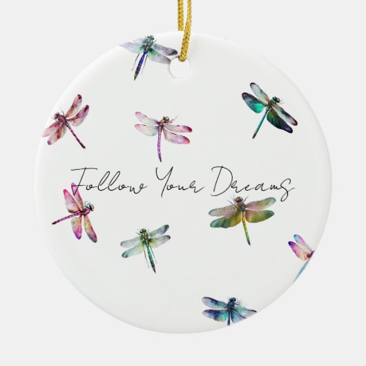 Libellen Keramik Ornament (Vorne)