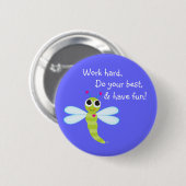 Libellen-Knopf Button (Vorne & Hinten)