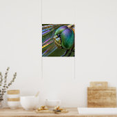 Libellen-Komplexauge Makrofotografie Poster (Küche)