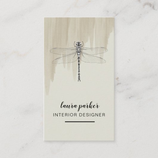 Libellen-kreative Designer-Natur-Beratung Visitenkarte (Vorderseite)