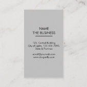 Libellen-kreative Designer-Natur-weißes einfaches Visitenkarte (Rückseite)