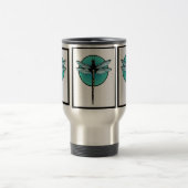 Libellen-Kunst-Deko-Art Reisebecher (Mittel)