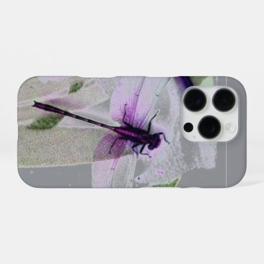 Libellen-Kunst iPhone Hülle (Rückseite (Horizontal))