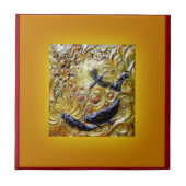 Libellen-Kunst Nouveau Bronze durch Sharles Fliese (Vorderseite)