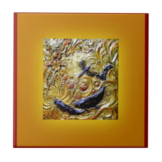 Libellen-Kunst Nouveau Bronze durch Sharles Fliese (Vorderseite)