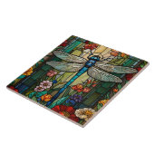 Libellen-Kunstmalerei botanischer Boho-Chic-Wald Fliese (Seite)