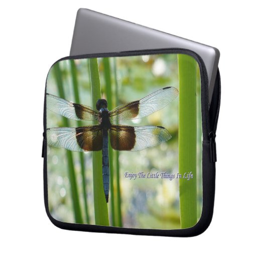 Libellen-Laptop-Hülse Laptopschutzhülle (Vorderseite Links)
