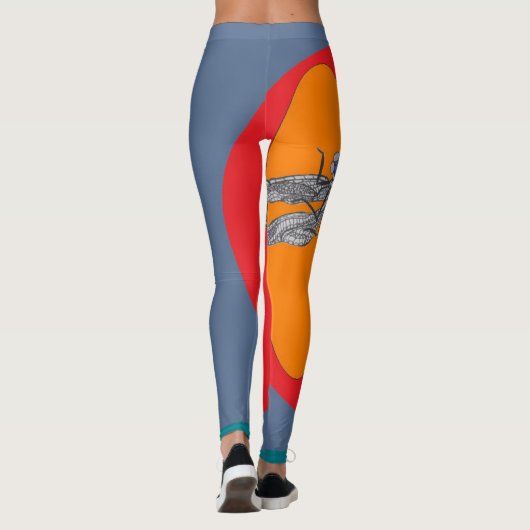 Libellen-Leggings Leggings (Rückseite)