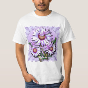 Libellen Lila Gänseblümchen  T-Shirt