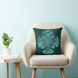 Libellen-Lilienen-Blumen-Muster Kissen