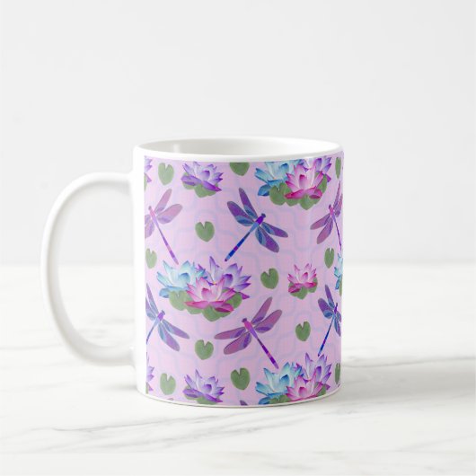 Libellen-Lotos-Kaffeetasse-Tasse Kaffeetasse (Links)