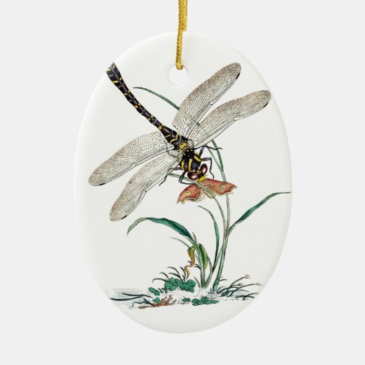 Libellen-Magie Keramikornament (Vorne)