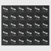 Libellen-Magie-Packpapier Geschenkpapier (Flach)