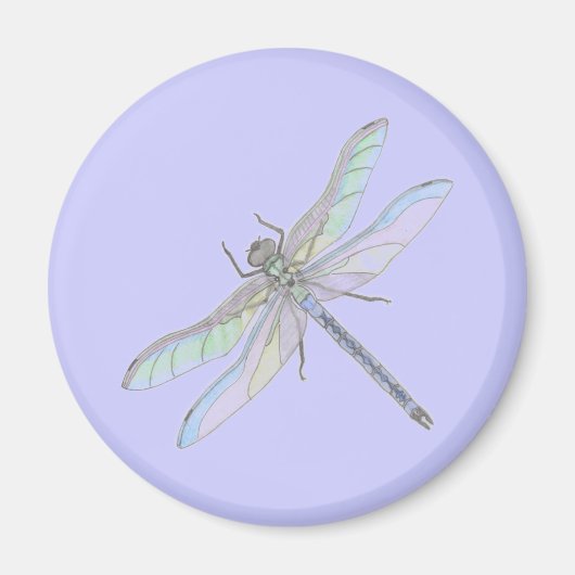 Libellen-Magnet (Lavendel) Magnet (Vorne)
