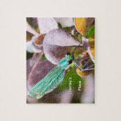 Libellen-Makrofoto personalisiertes Puzzle (Vertikal)