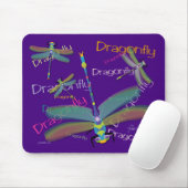 Libellen-Mauspad - Lila Mousepad (Mit Mouse)
