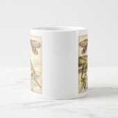 Libellen mit Blätter und Obst Jumbo-Tasse (Vorderseite)