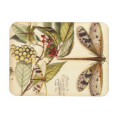 Libellen mit Blätter und Obst Magnet (Horizontal)